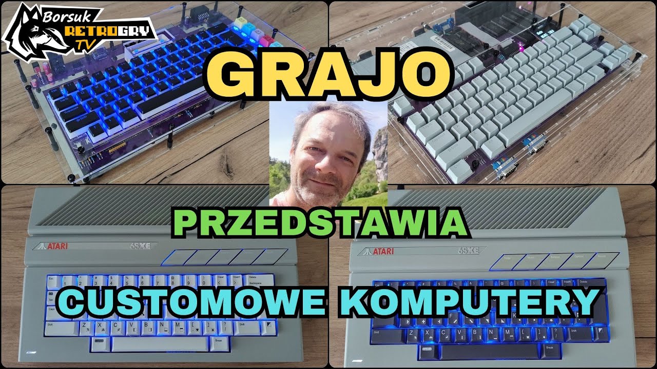 Borsuk Retro Gry TV: GRAJO PRZEDSTAWIA:CUSTOMOWE KOMPUTERY (Atari,MSXY, Commodore 64) +ATARI ST HIGH