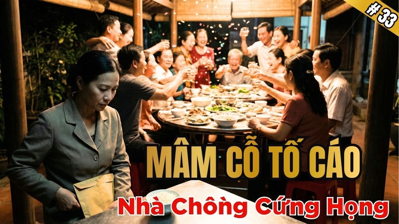Chuyện Xóm Cụt 34: MÂM CỖ TỐ CÁO - Vợ Tung Bằng Chứng, Chồng & Bồ Cứng Họng