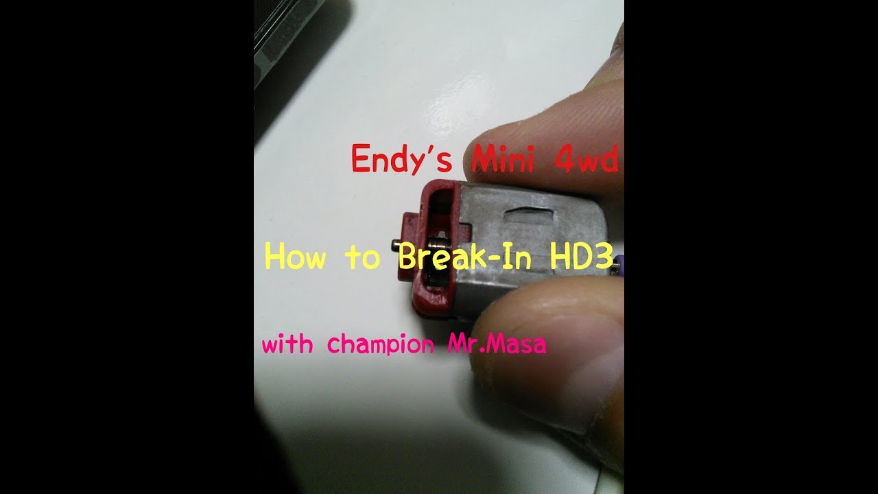 【Mini 4WD】 #1193 How to Hyper Dash 3 Low voltage break-in! Carbon brush HD3