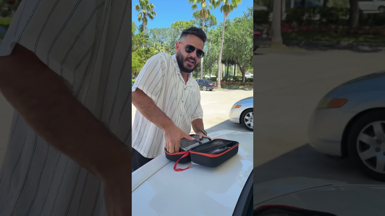 This wolfbox battery jump starter and tire inflator combo is perfect for scenarios like this.