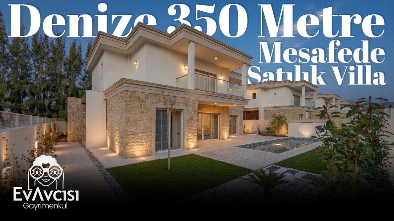 Kuşadası'nda Denize 350 Metre Mesafede 4+1, Geniş Bahçeli Villa | Kuşadası Satılık Villa