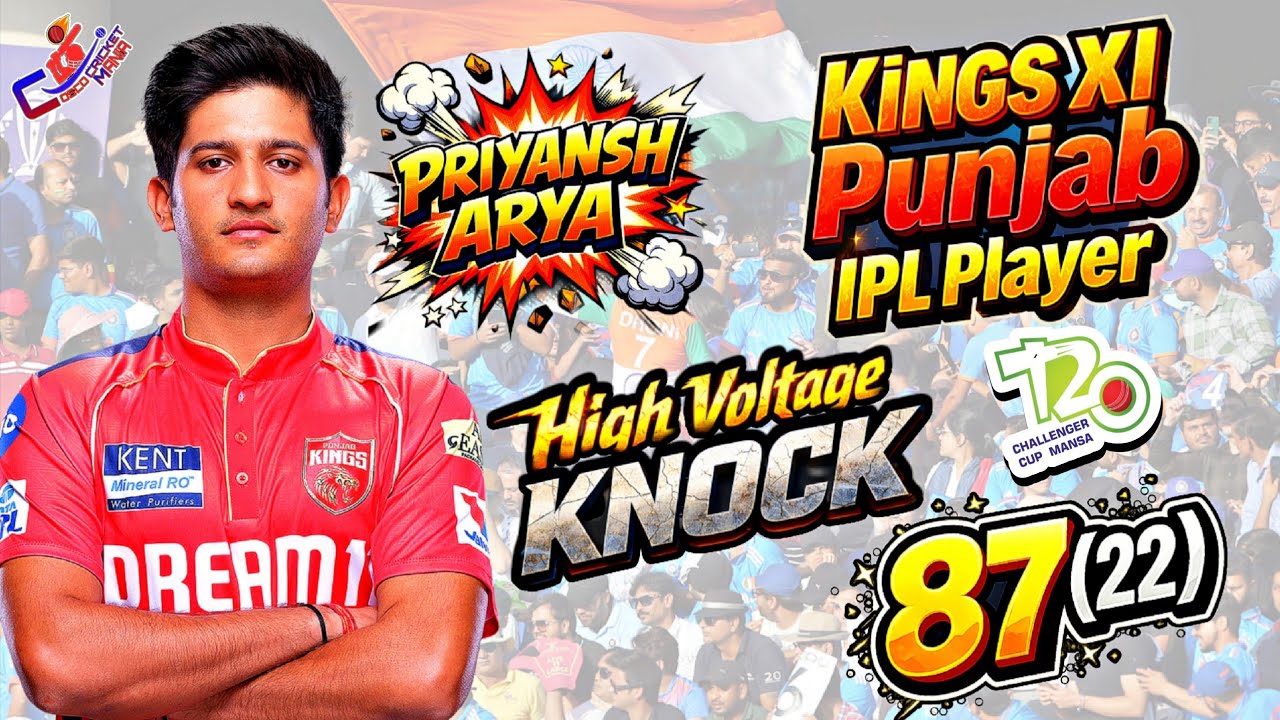 Kings Xi Punjab ||  IPL Player || Priyansh Arya || High Voltage Batting 87 Runs In Just 22 Balls ||