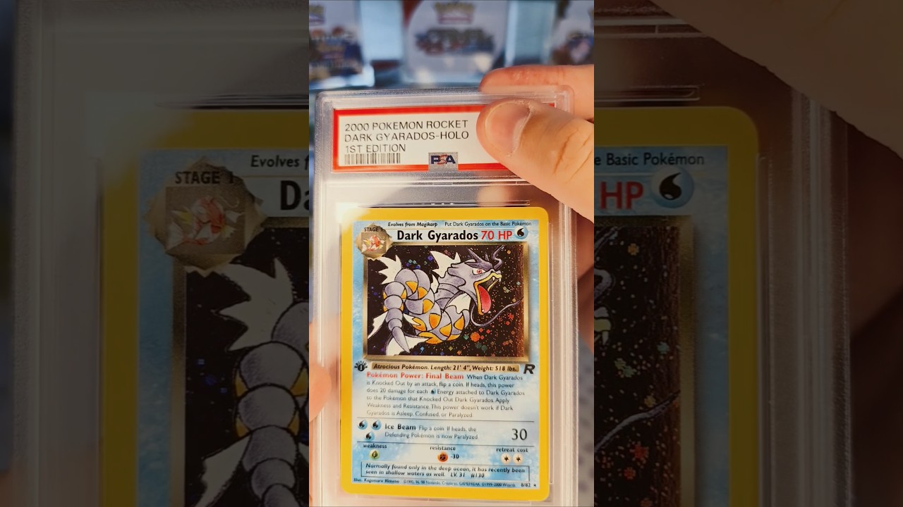 $170 Card First Edition Dark Gyarados Team Rocket #pokemon #tcg #tcgcommunity  #pokemoncardcommunity