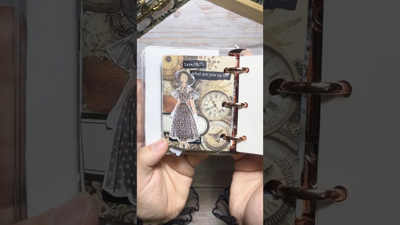 ASMR Journal | In the past ✨🎀 | #scrapbooking #tranquiljournal #past #classic