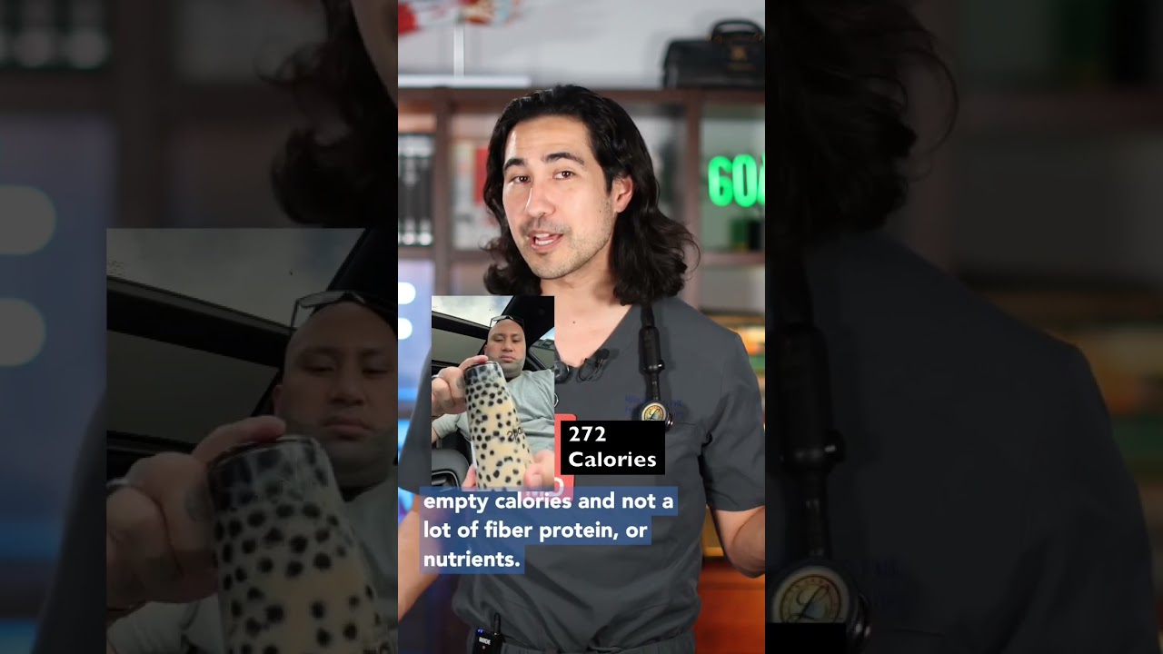 A LOT of BOBA!  Doctor Reacts #boba #diet #weightloss