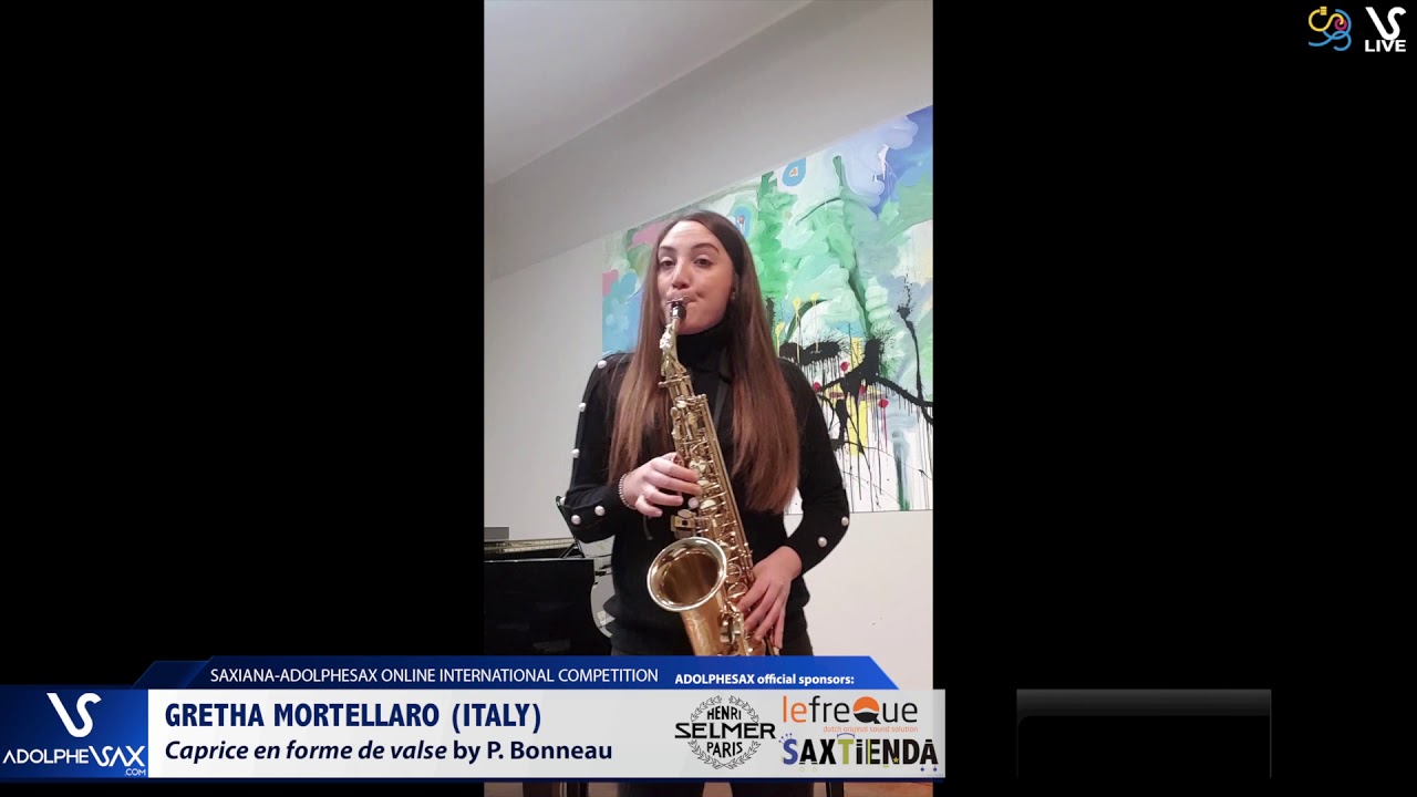 Greta MORTELLARO plays Caprice en forme de valse by P. Bonneau #adolphesax