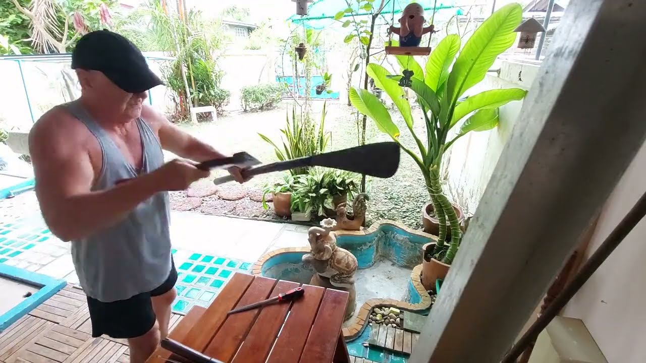 Clearing the yard, Repairing the Slasher & test. Banks & swipe cards , Cash is king