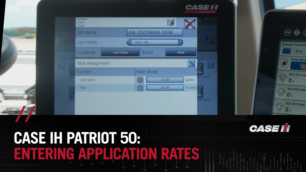 How to Enter Application Rates
