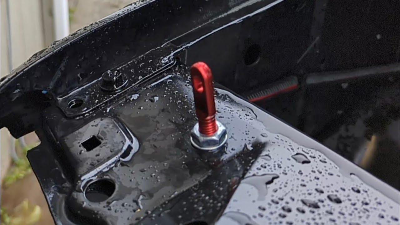 Installing Aerocatch hood pins on 94 OBS Smog Legal part2