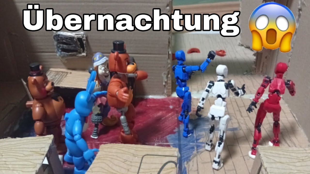 ÜBERNACHTUNG BEI FREDDY'S😱GEHT SCHIEF | Stop Motion 