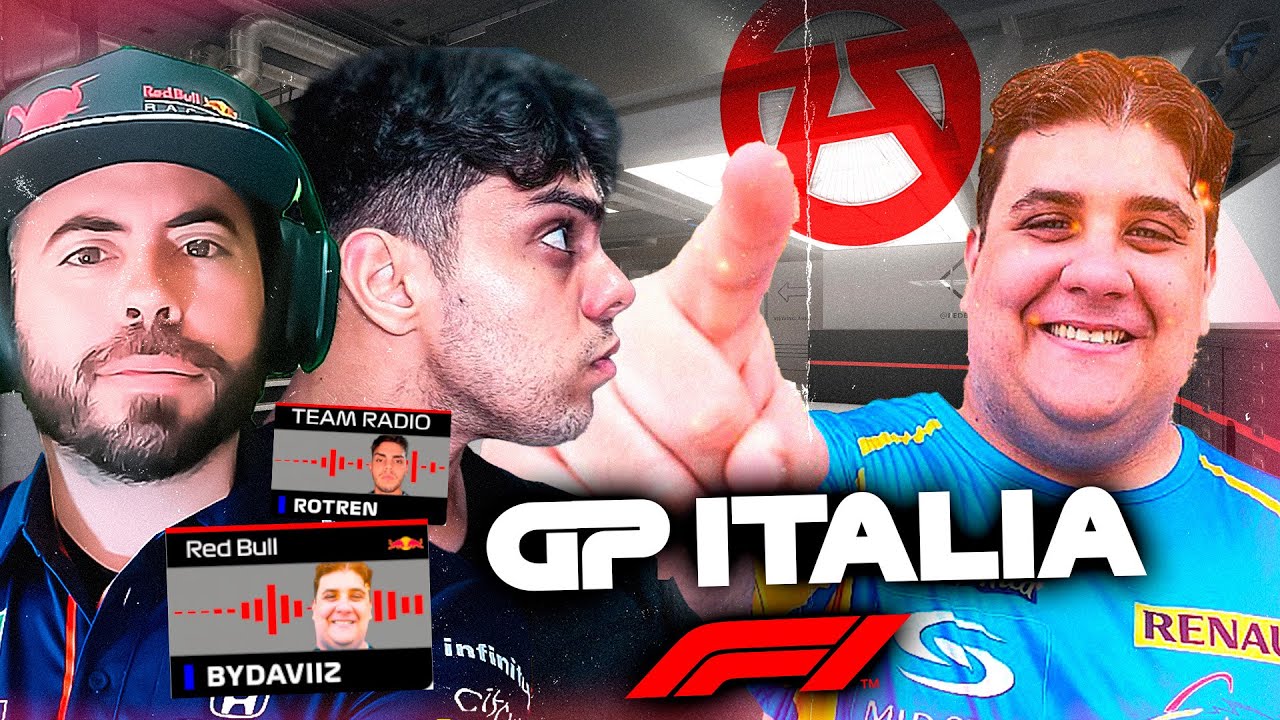 ¡EL DEBUT MÁGICO DE BYDAVIIZ! Y ROTREN LA LIA🤯 🔴 MUNDIAL F1 ONLINE STREAMERS // GP ITALIA