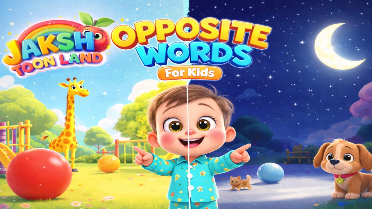 Opposite Words - [New] - Educational Children Song - AI Animation for Kids | Opposite Words for Kids