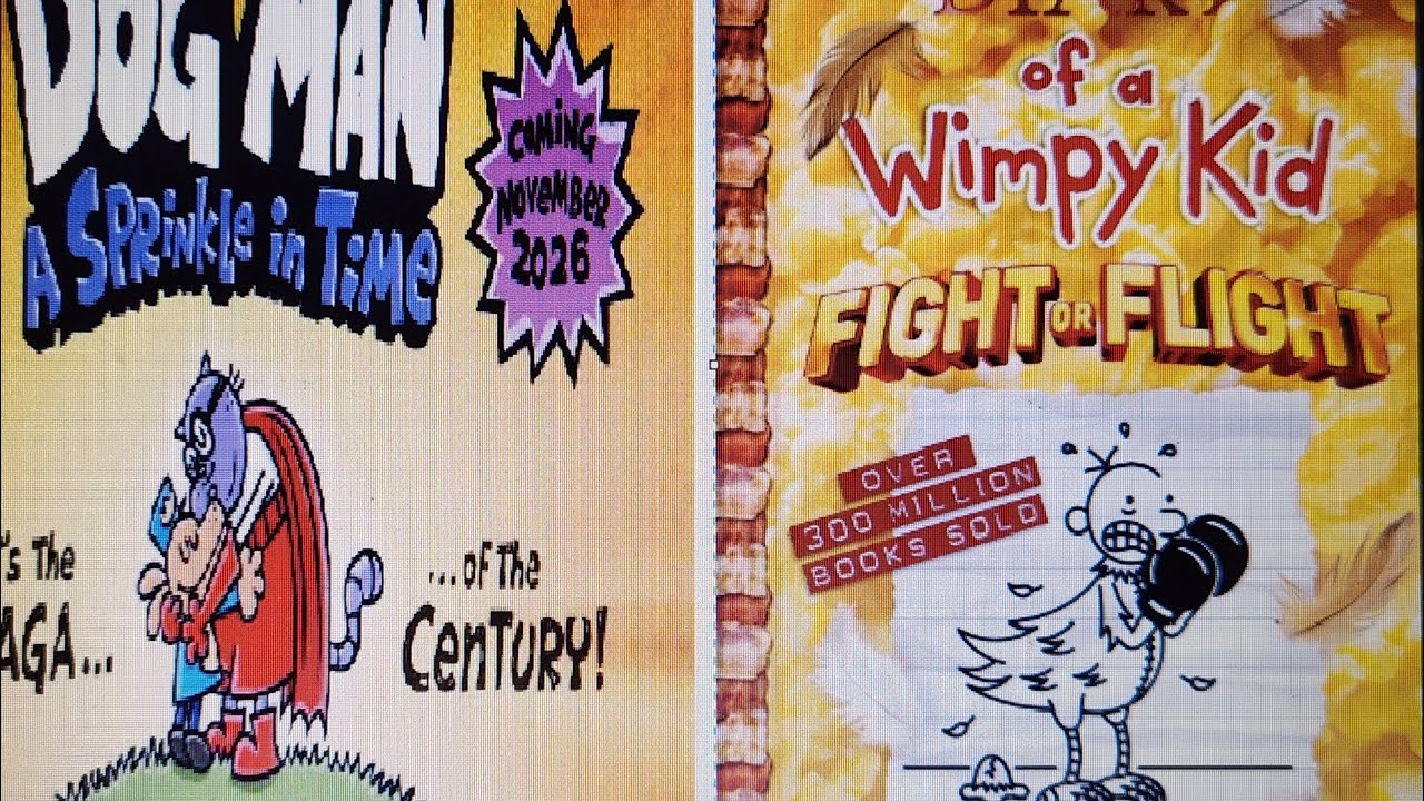 Wimpy kid fight or flight book and Dog Man a sprinkle in time revealed!!!