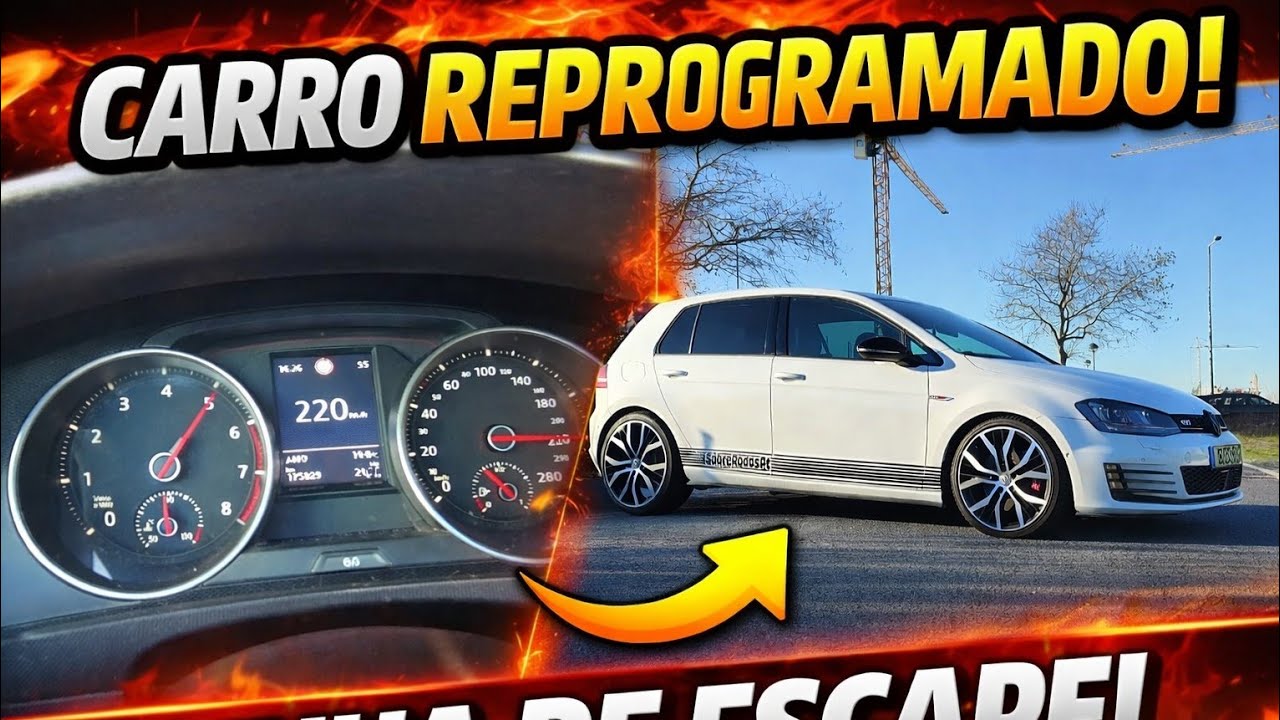 Será que a linha de escape faz mesmo diferença? Golf GTI reprogramado