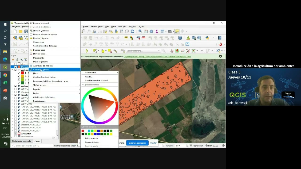 QGIS: Prescripción de siembra variable y calculo de área