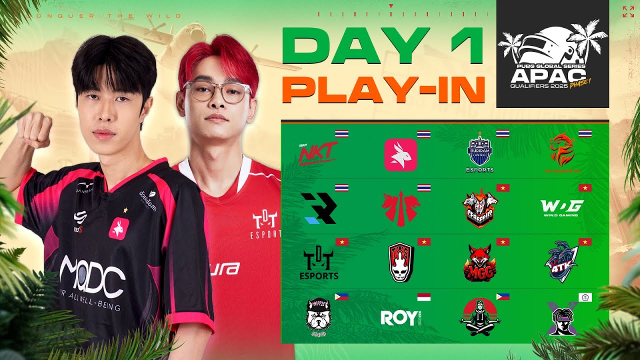 🏆 𝐏𝐆𝐒 𝐀𝐏𝐀𝐂 𝐐𝐔𝐀𝐋𝐈𝐅𝐈𝐄𝐑𝐒 𝟐𝟎𝟐𝟓 𝐏𝐇𝐀𝐒𝐄 𝟏 | PLAY-IN วันที่ 1