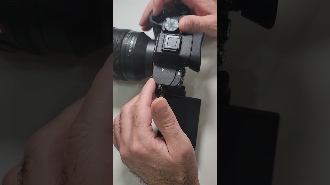 تفعيل ميزه التصوير المسبق في كاميرا سوني a7v.