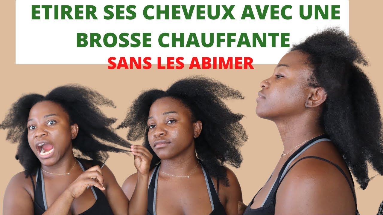 ETIRER ET COUPER SES LONGUEURS SANS LES ABIMÉS AVEC DE LA CHALEUR -  CHEVEUX AFRO