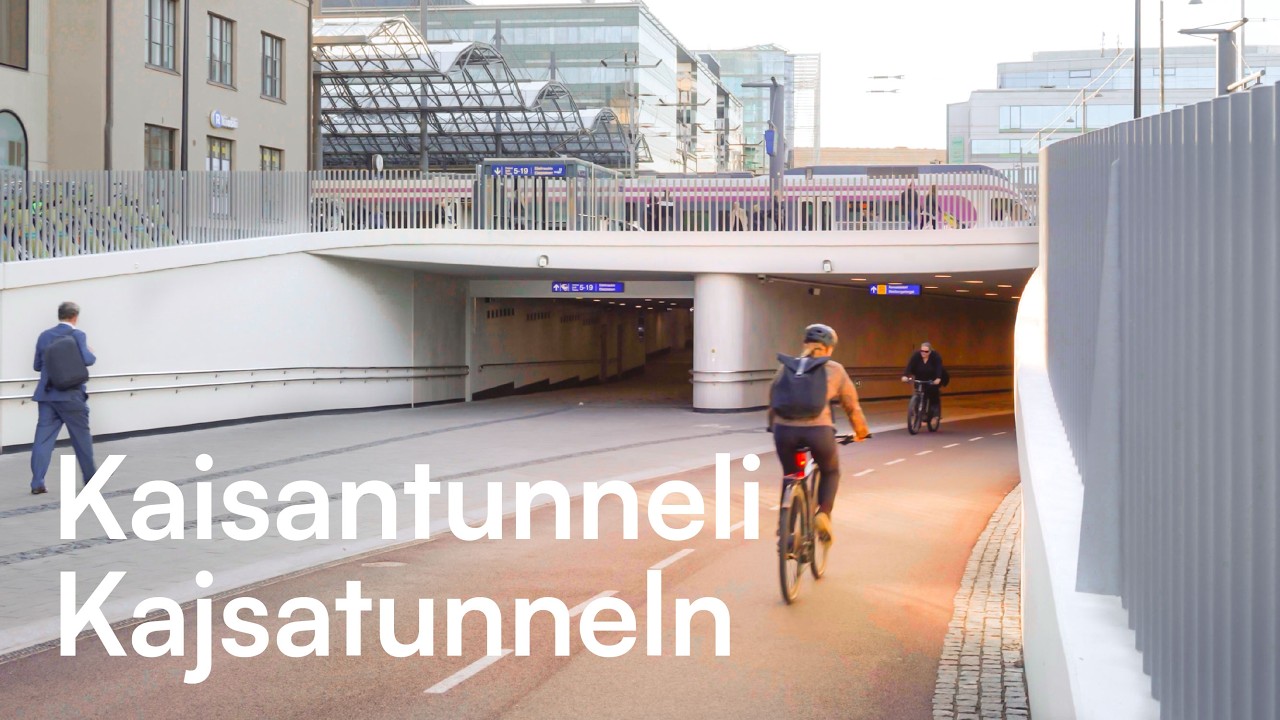 Kaisantunneli Bicycle Tunnel || Here in Helsinki