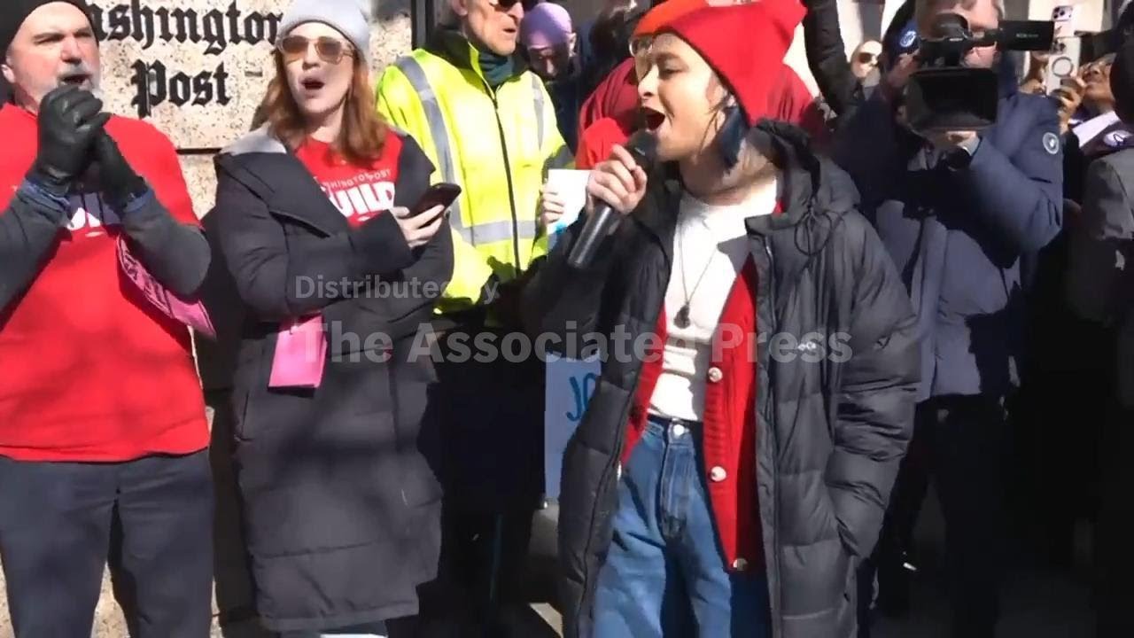 Washington Post workers, supporters rally a day after massive layoffs announced