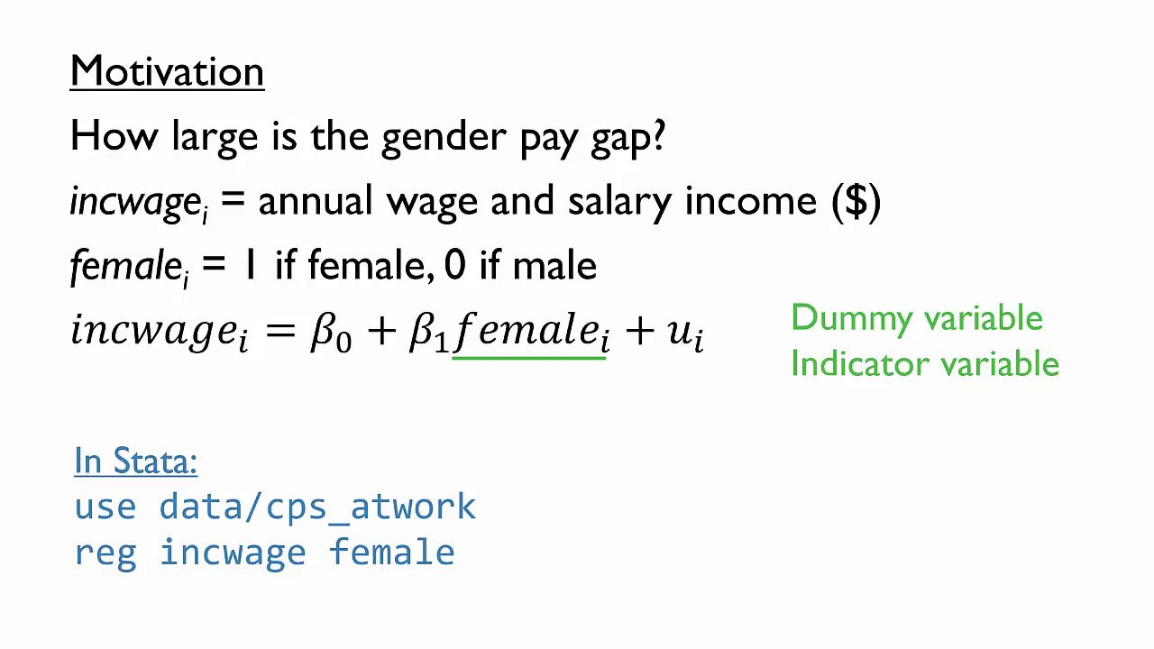 Dummy Variables