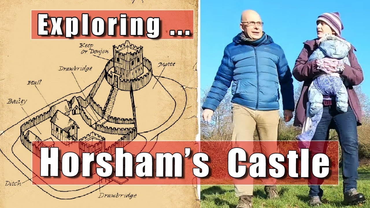 The Motte and Bailey Castle in Horsham, West Sussex.