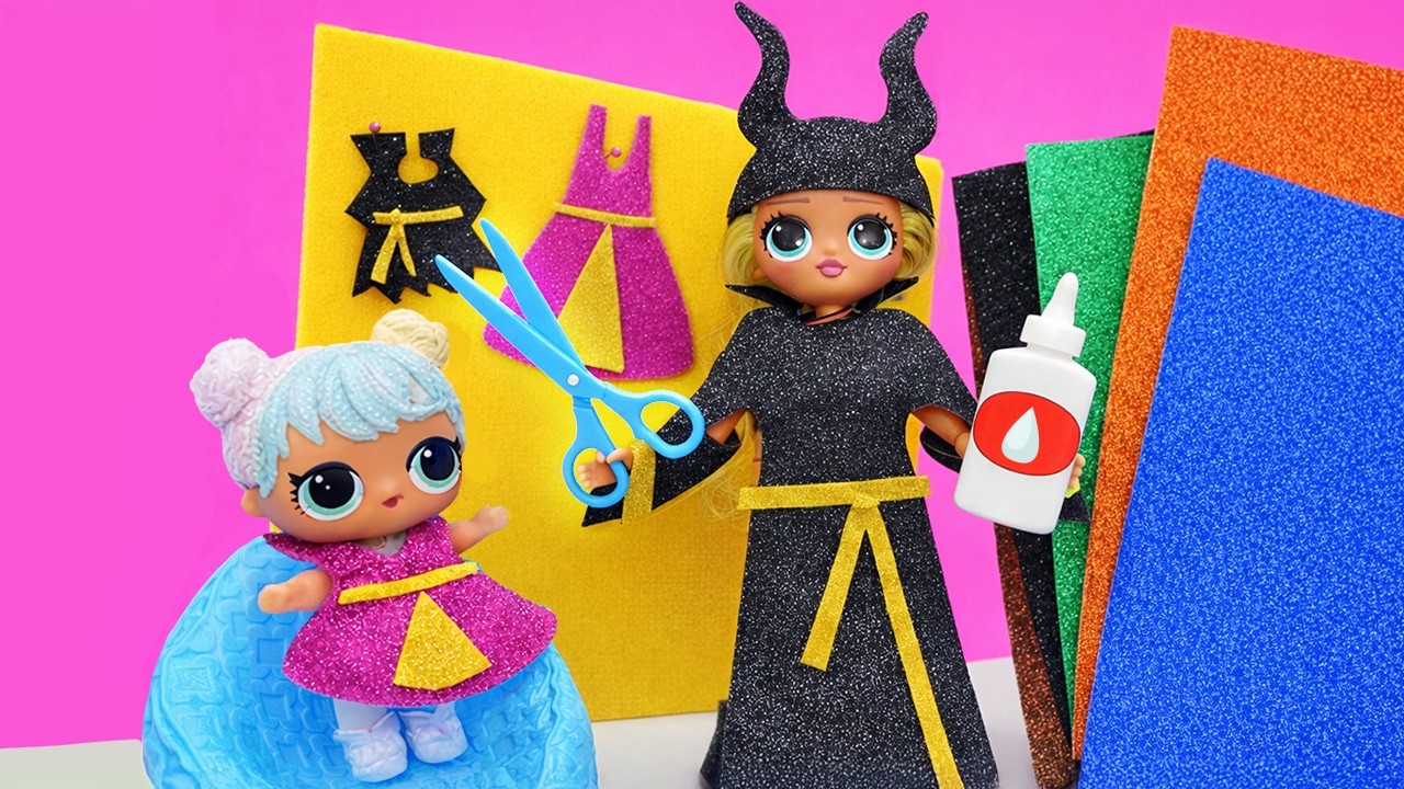 🎨✂️ LOL AİLESİ! LOL abla, Lil Bon Bon için kağıttan elbise yapıyor! Etkinlik oyunları