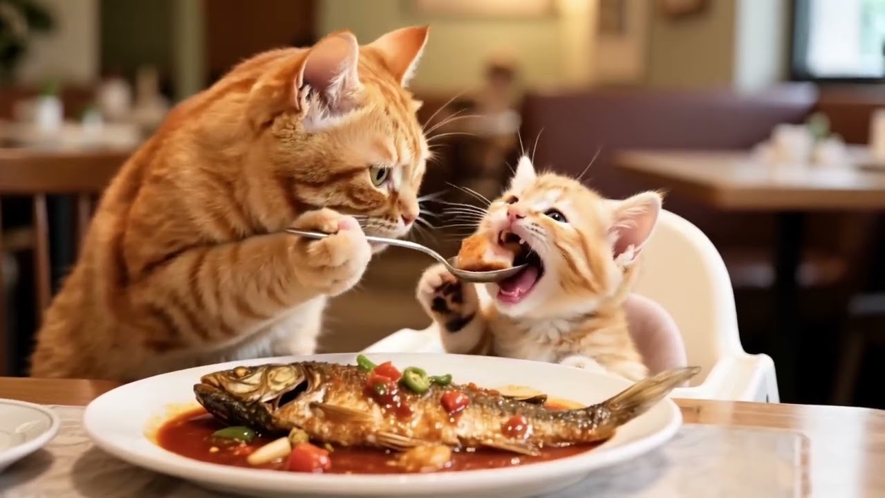 Anne Kedi ve &Ccedil;ocuğu Hikayesi 1  #keşfet #1080p #ai