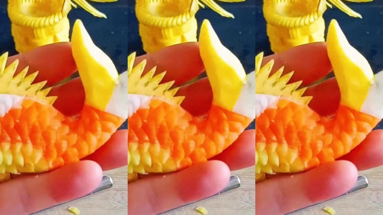 The process of a radish turning into a goldfish