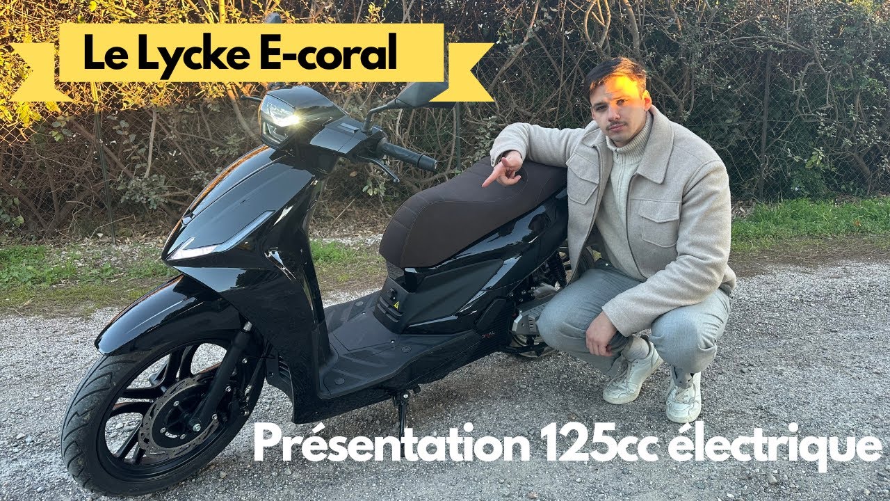 LYCKE E-CORAL | Le 125 urbain, 105 km/h et double batteries légères