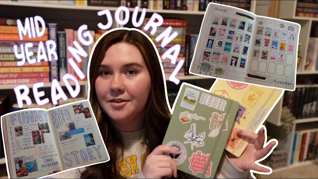 mid year reading journal flip thru! 🌟🪩 | reading journal & media journal