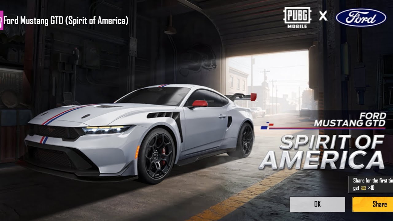Ford Mustang crate opening luck Only one spin #bloodravenxsuit #pubgmobile #m416glacier #mustang 