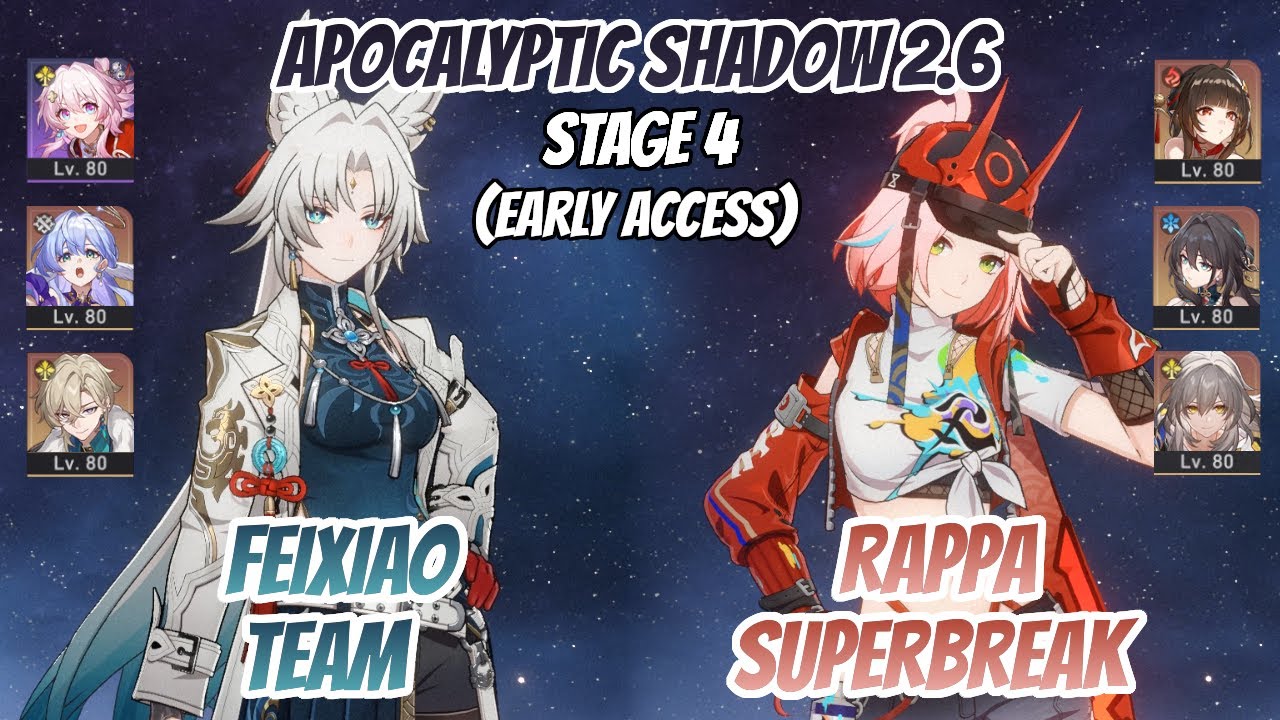Feixiao Team & Rappa SuperBreak Apocalyptic Shadow Stage 4 (3 Stars) | HSR Early Access