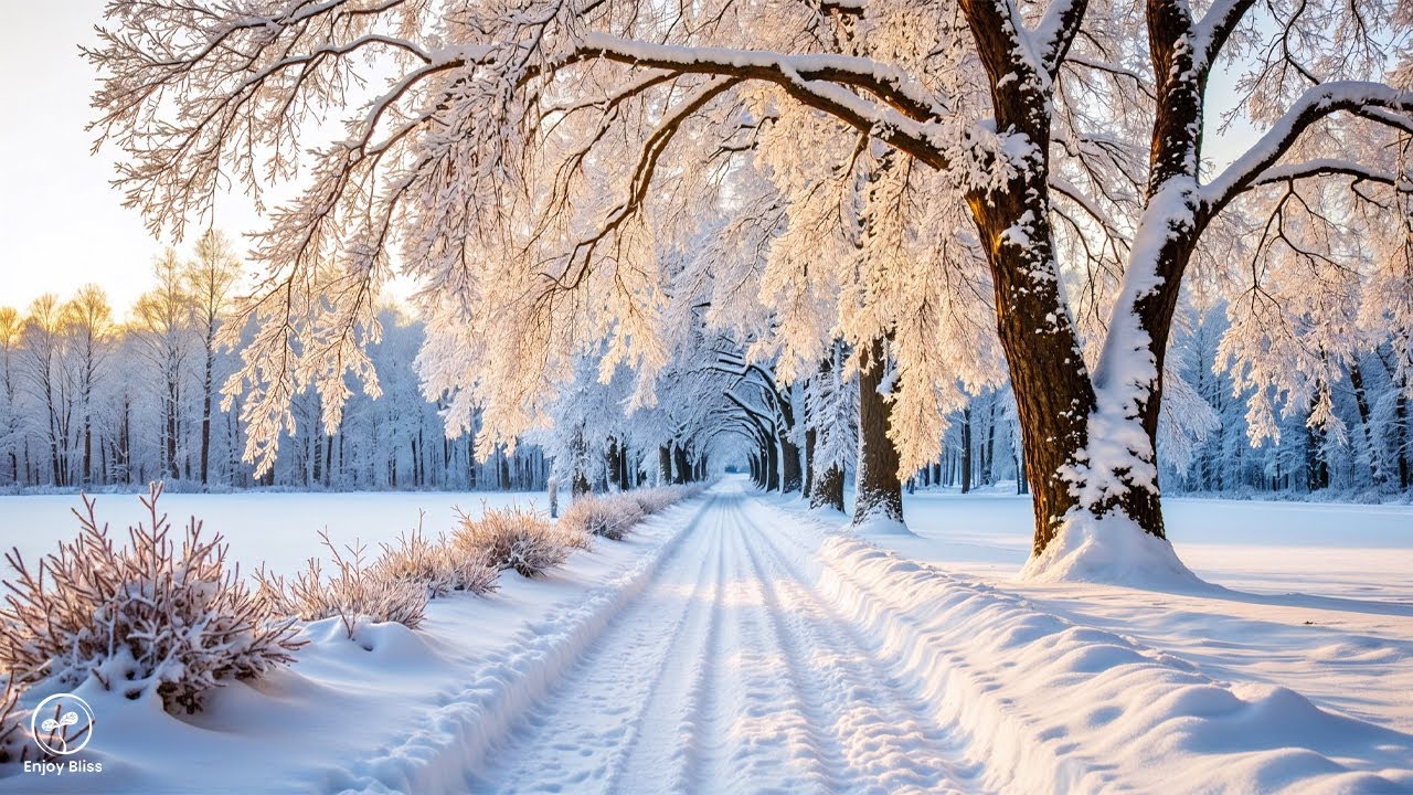 Relaxing Winter Vibes 2026 ❄️ Peaceful music and snowy nature for deep sleep, stress relief