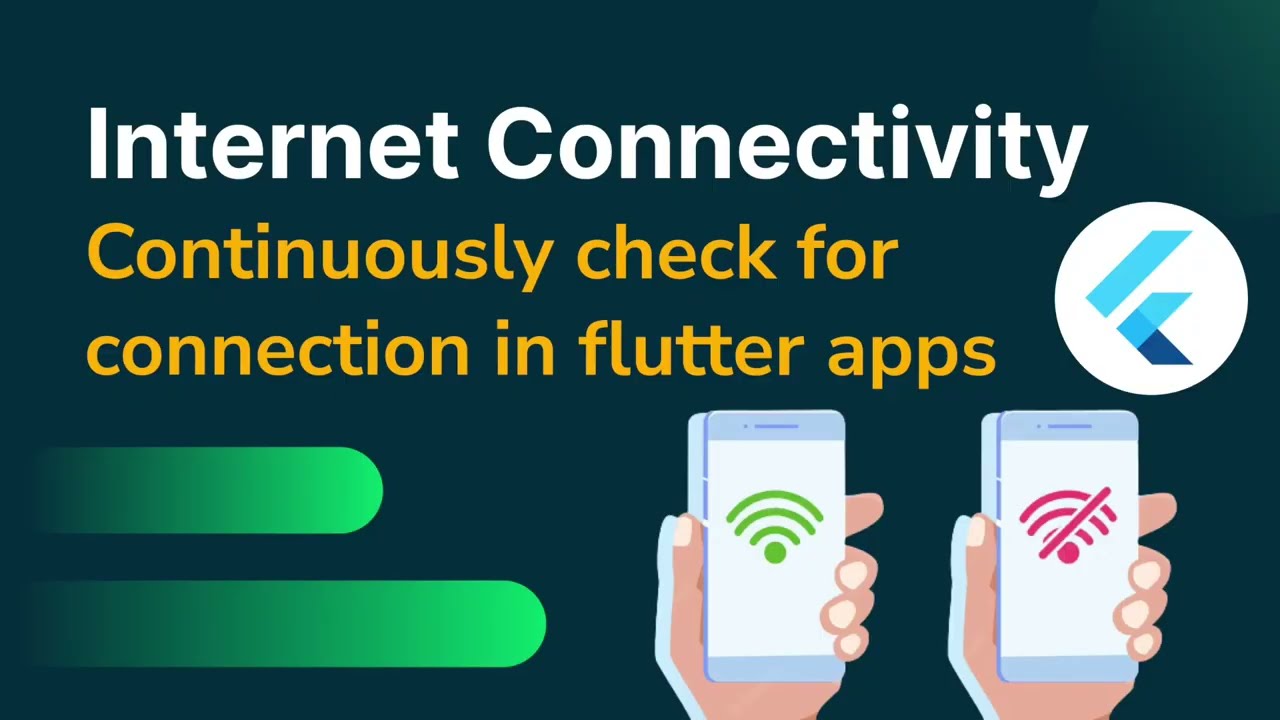 Continuously check for internet connection in your flutter app. | Network connectivity in flutter.