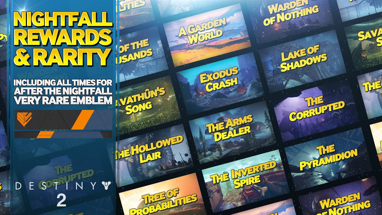 All Nightfall Loot Rewards and Rarity