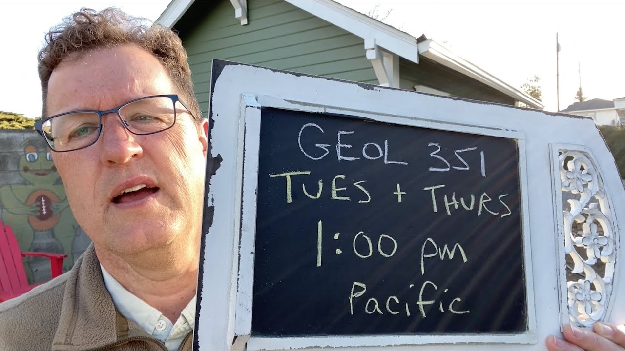 GEOL 351 livestreams announced...