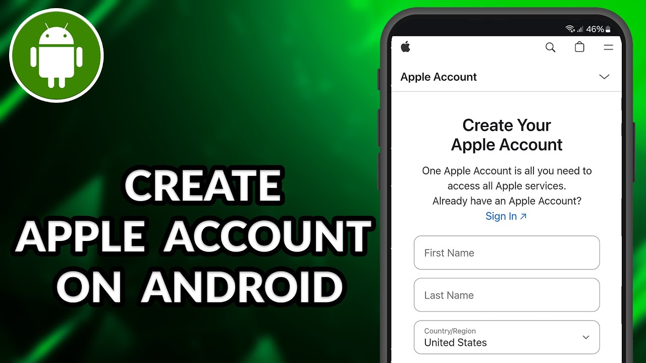 How To Create Apple ID Account On Android Phone