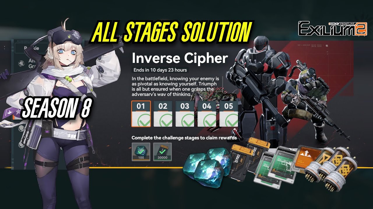 【GFL2】Inverse Cipher SEASON 8 ALL Puzzles Solutions! - Girls Frontline 2: Exilium