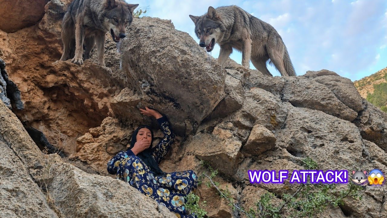 Бездомная мама и дикие волки &mdash; пугающая встреча! 🐺😱