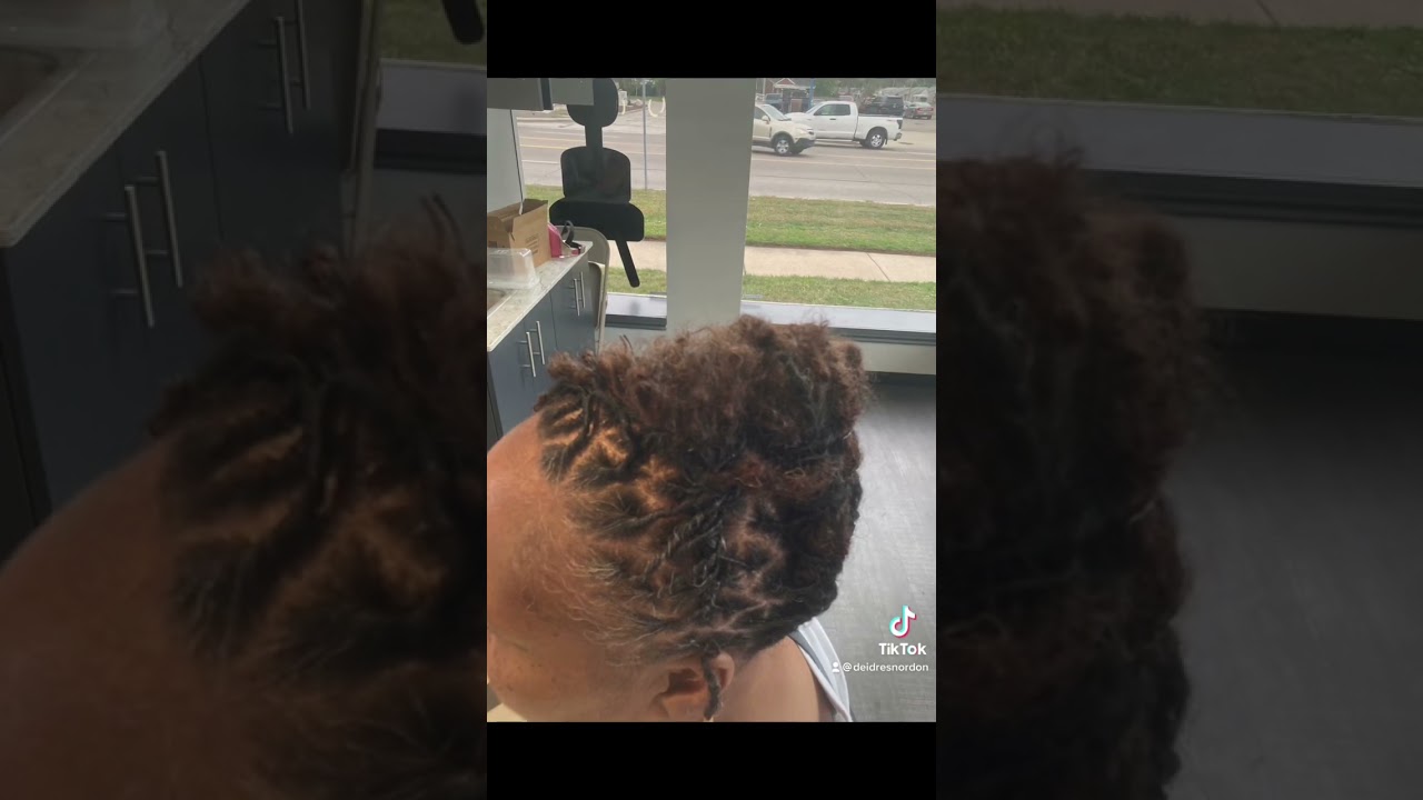 Loc retwist updo style🥰❤️