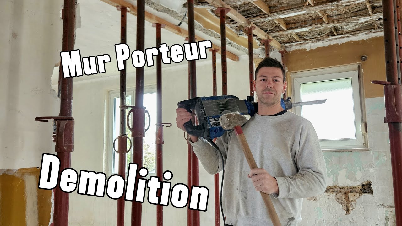 J'enlève 2 murs porteur ! Comment faire ? - BricoRéno EP4