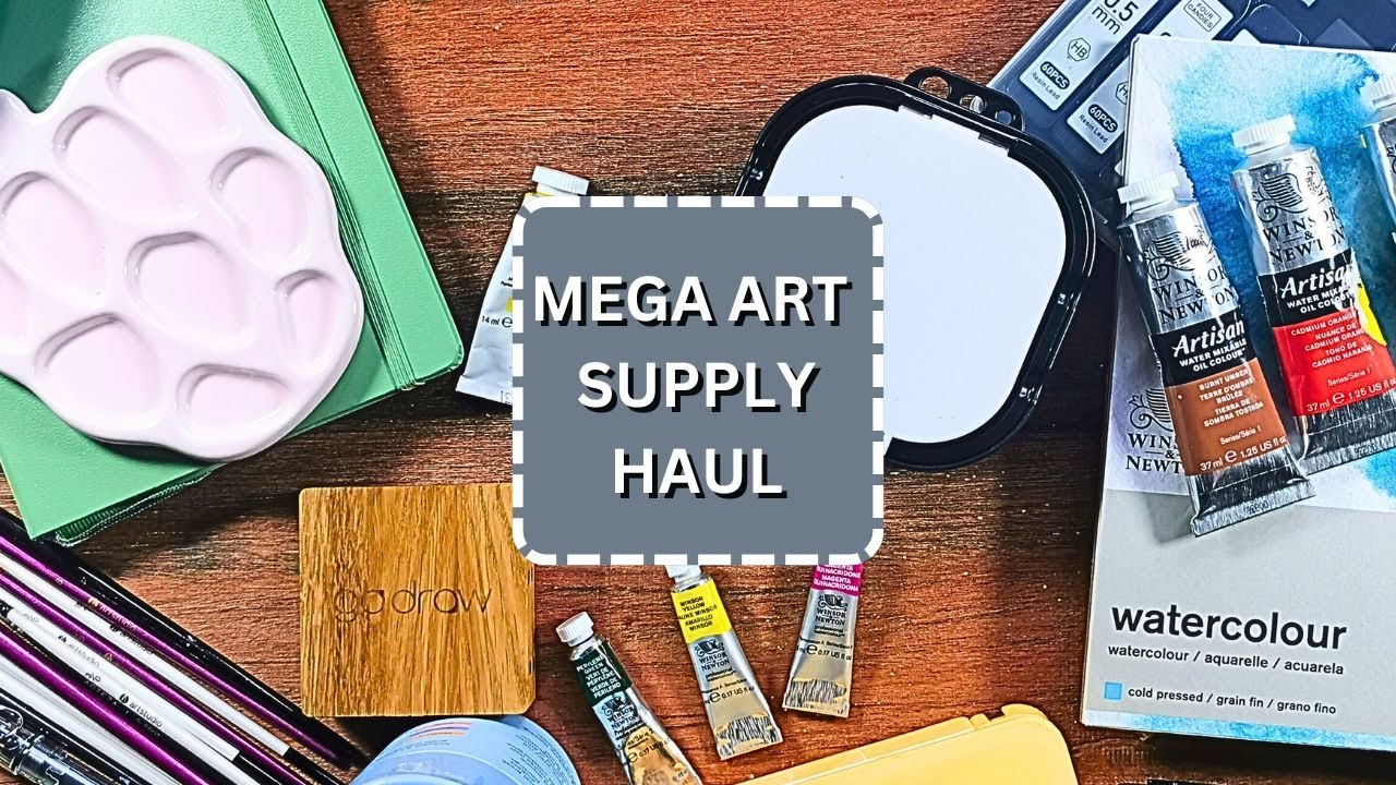 Artists Mega Art Supply Haul! Gouache, Watercolors, Oil Paint and More!