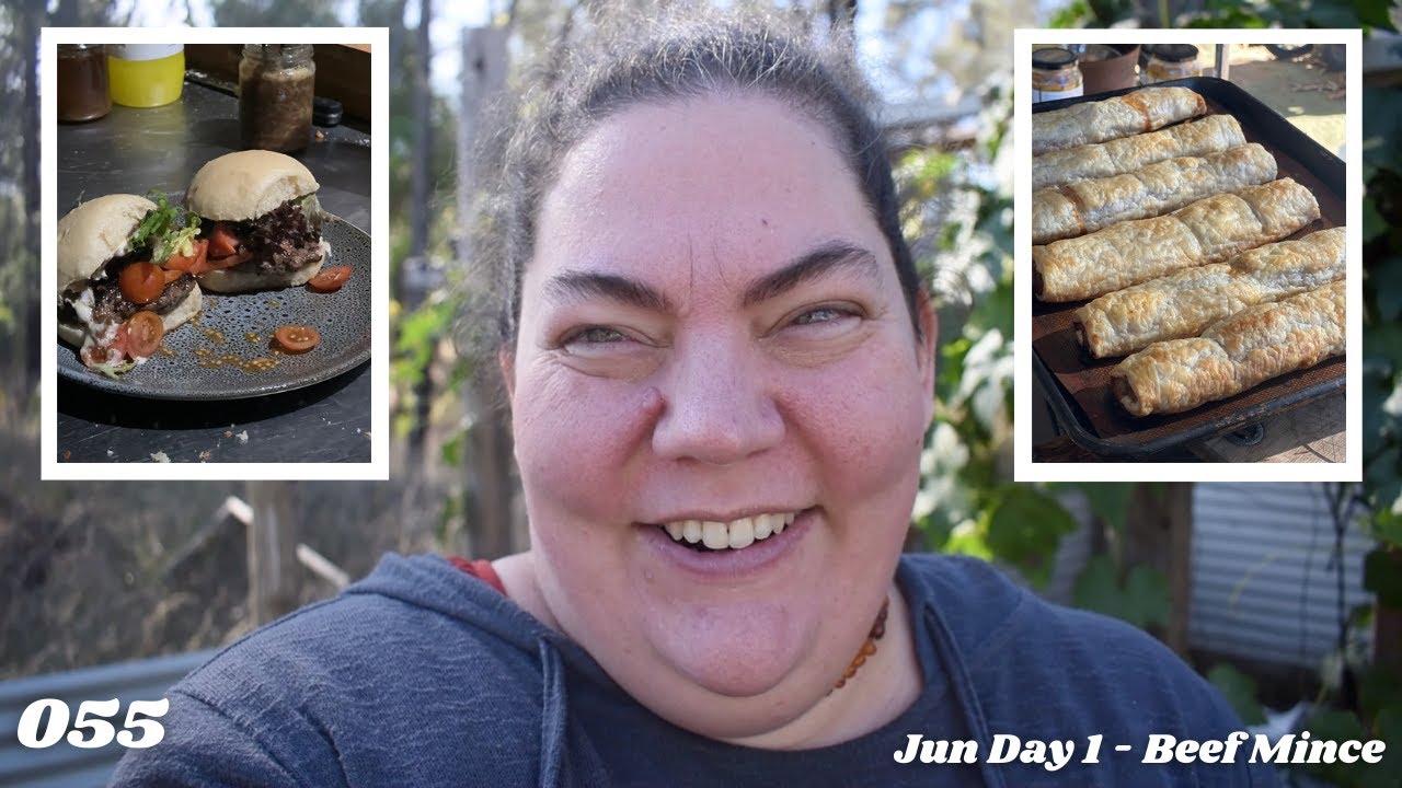 June Monthly Meal prep/planning | Minced Beef | Hamburgers | Sausage Rolls | Bolognese |Off Grid 055