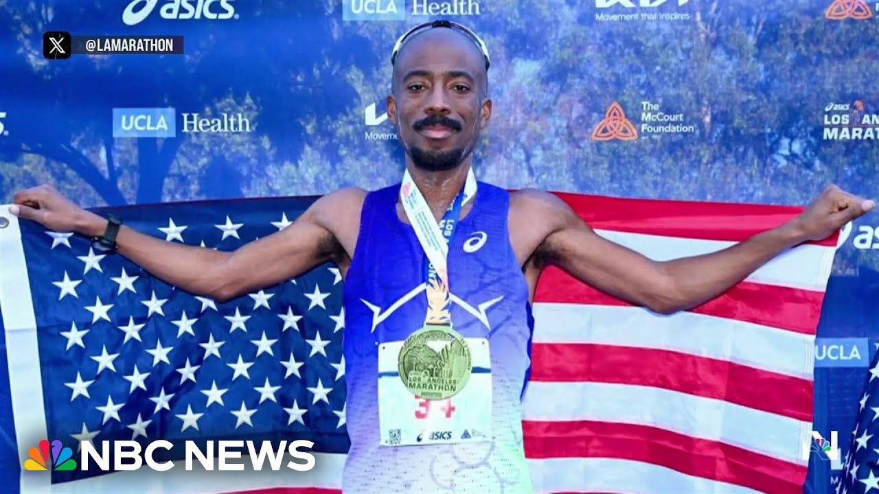 American Nathan Martin wins Los Angeles Marathon by fraction of a second