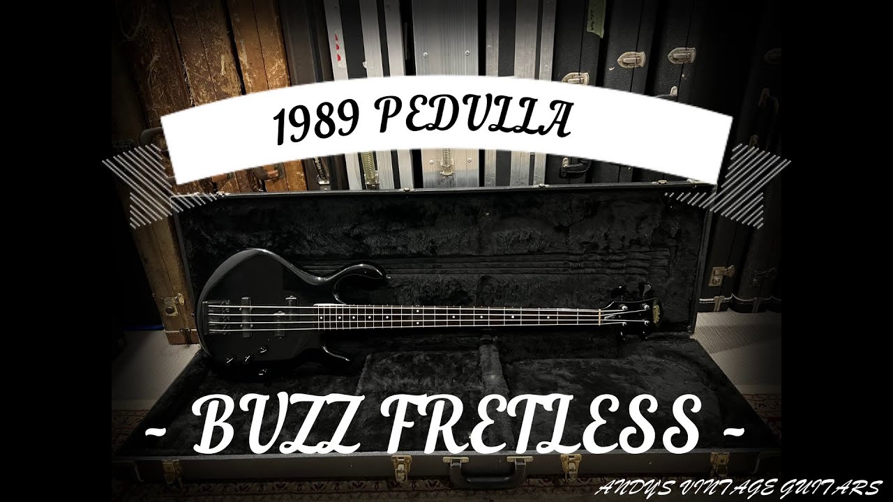 1989 PEDULLA BUZZ FRETLESS BASS - Andy's Vintage Guitars