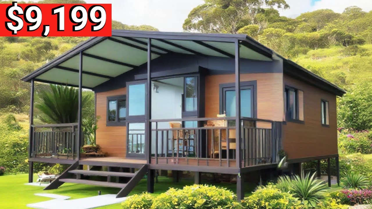Внутри Amazon Tiny House — современный контейнерный дом с двумя спальнями ✅ Готовые комплекты для...