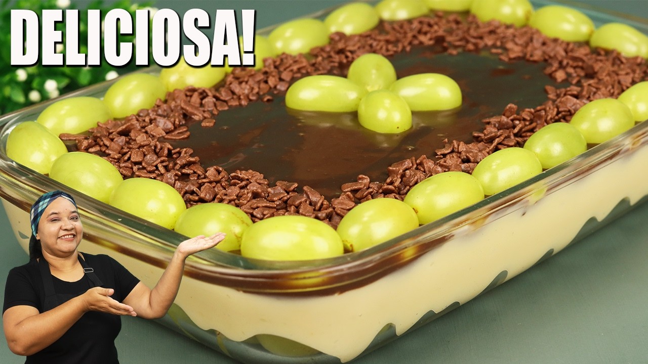 👉FAÇA NA PÁSCOA Bombom de Uva na Travessa FÁCIL cremoso e DELICIOSO Pronto em minutos !!