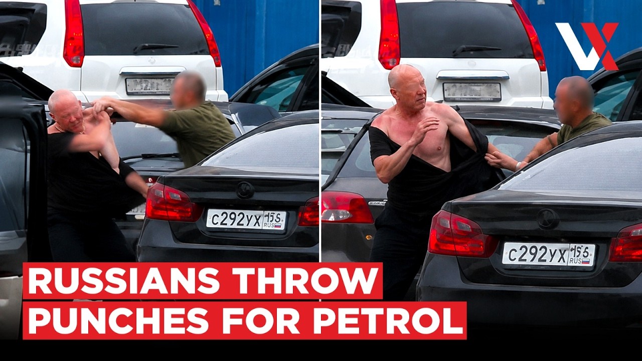 Queues, Fistfights, Empty Pumps! Russians Brawl As Ukraine's Oil War Hits Putin's Streets | VERTEX
