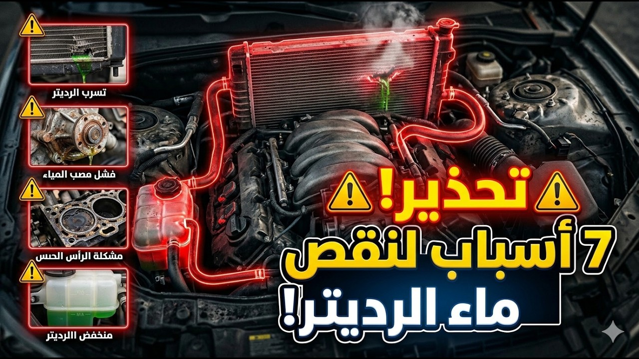 أسباب نقص ماء الرديتر في السيارة | نقص الماء في السيارة ؟